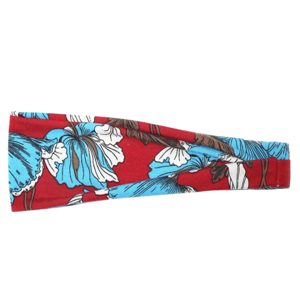 RETRO PRINT YOGA HEADBAND FOR WOMEN ALL SEASONS - Style D