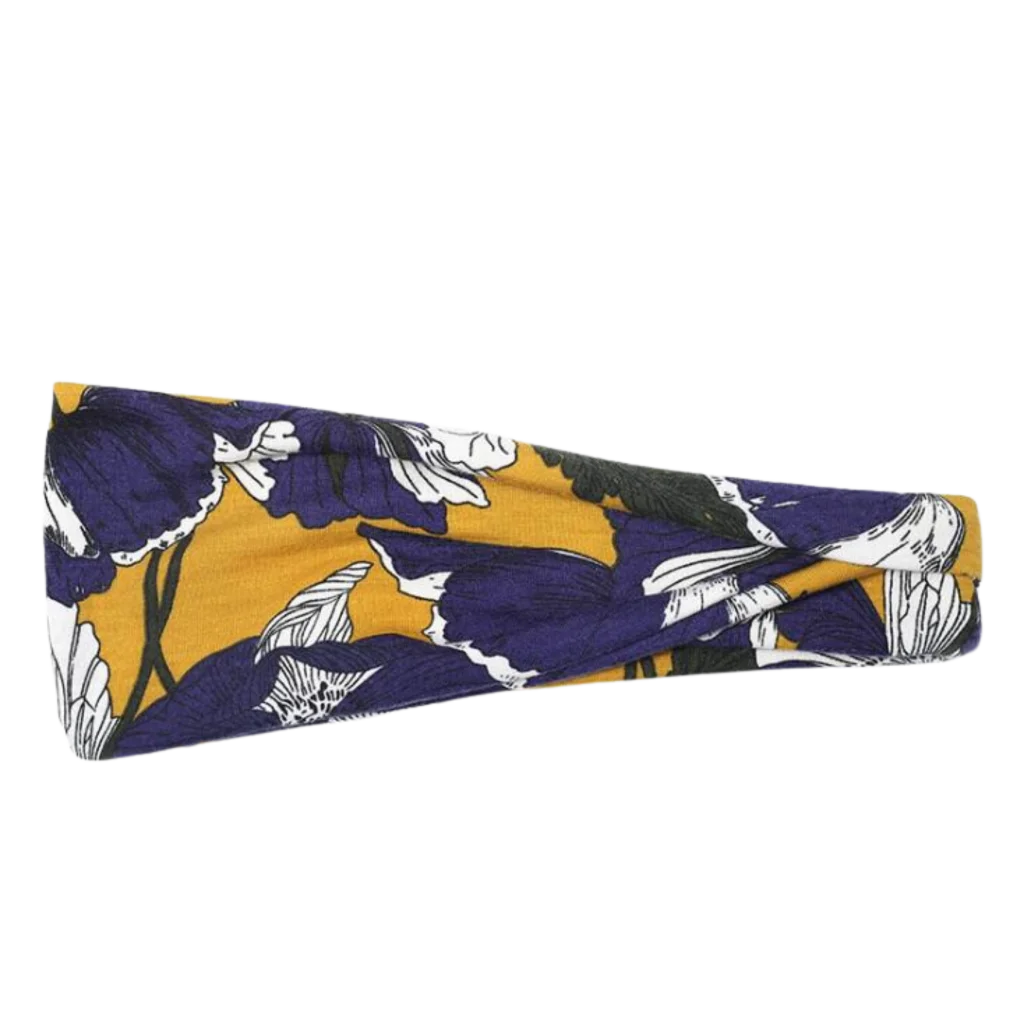 RETRO PRINT YOGA HEADBAND FOR WOMEN ALL SEASONS - Style F