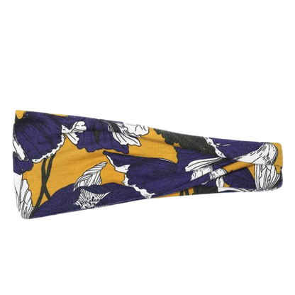 RETRO PRINT YOGA HEADBAND FOR WOMEN ALL SEASONS - Style F