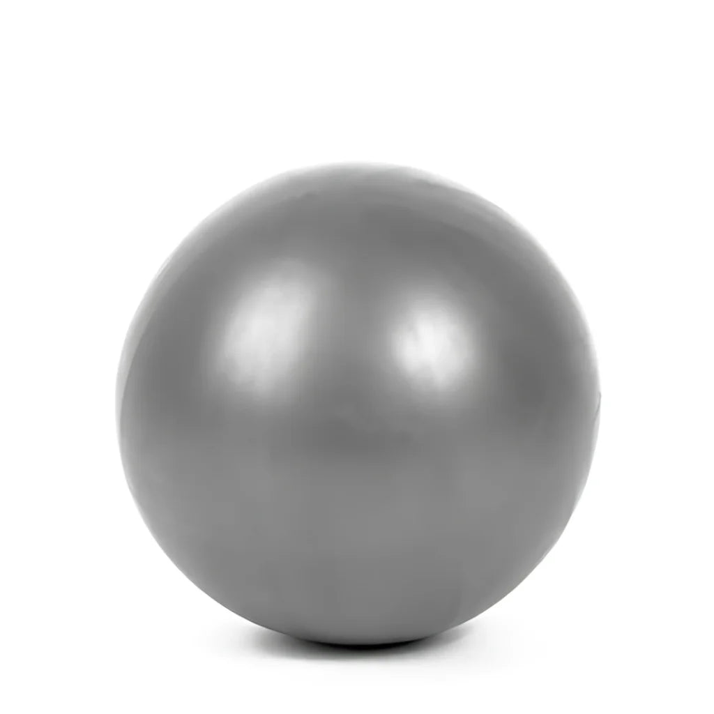 SCRUB TEXTURED MINI YOGA BALL FOR PILATES & CORE WORKOUT - Silver - yoga ball