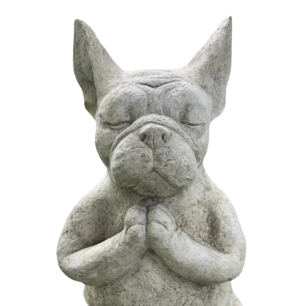 SERENE MEDITATION DOG YOGA STATUE FOR HOME AND GARDEN - A - yoga statue