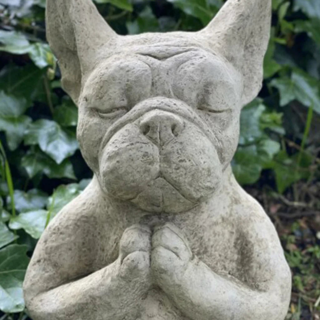 SERENE MEDITATION DOG YOGA STATUE FOR HOME AND GARDEN - A - yoga statue