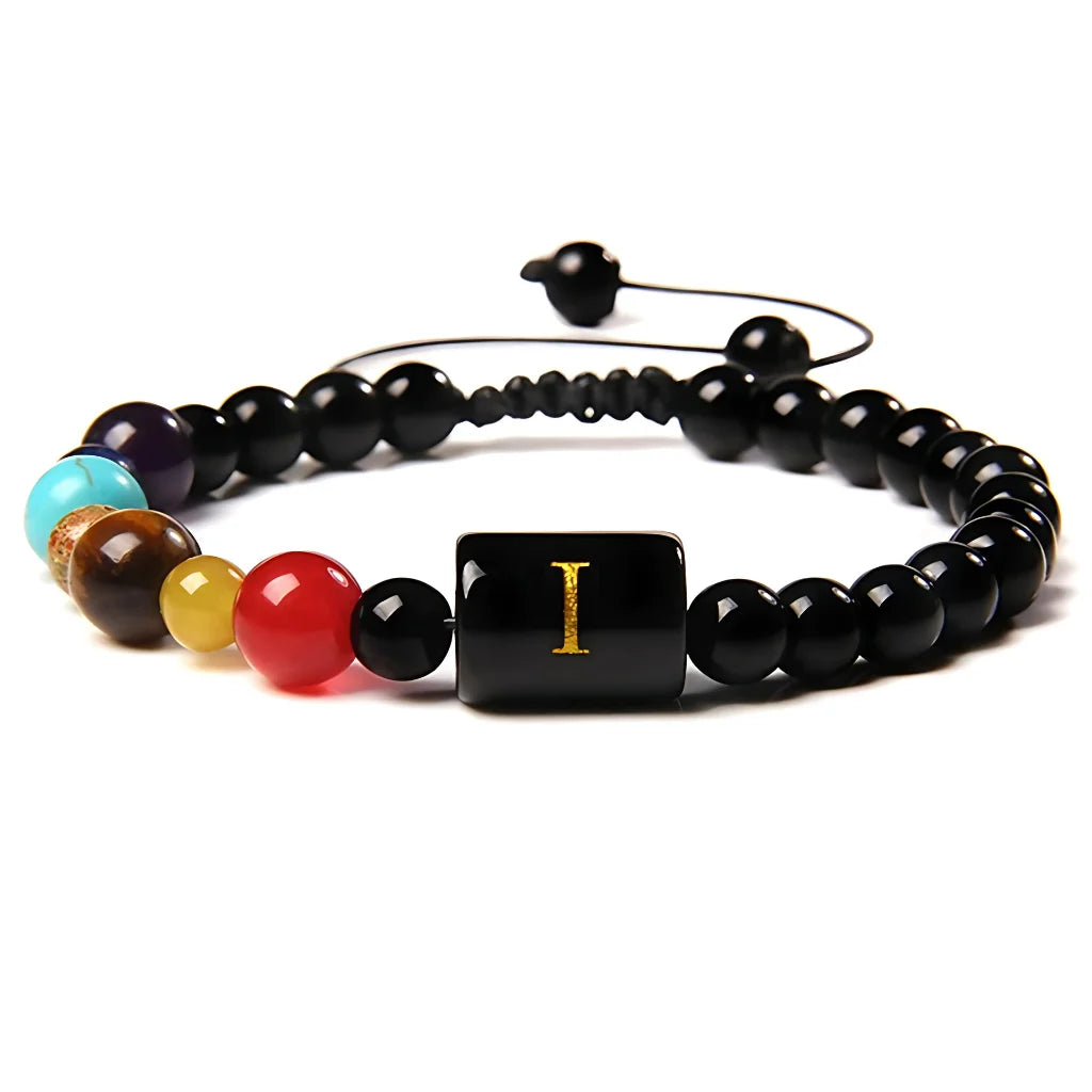 SEVEN-CHAKRA BEAD BRACELET FOR BALANCE & ENERGY - I - Bracelet