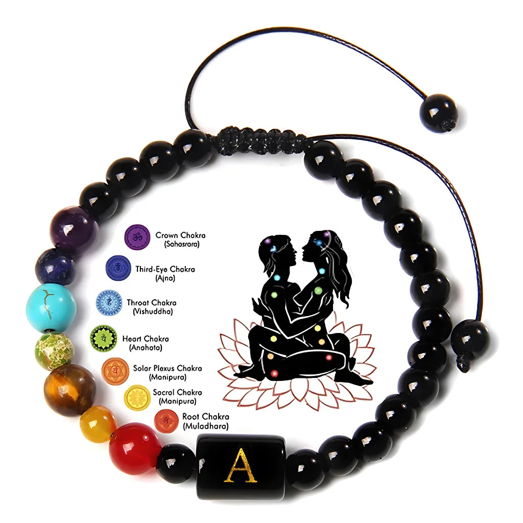 SEVEN-CHAKRA BEAD BRACELET FOR BALANCE & ENERGY - Bracelet