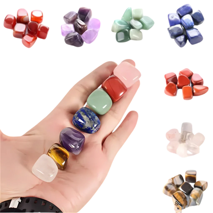 SEVEN CHAKRA NATURAL CRYSTAL STONES FOR HEALING - Set of 7 stones - Healing Stones