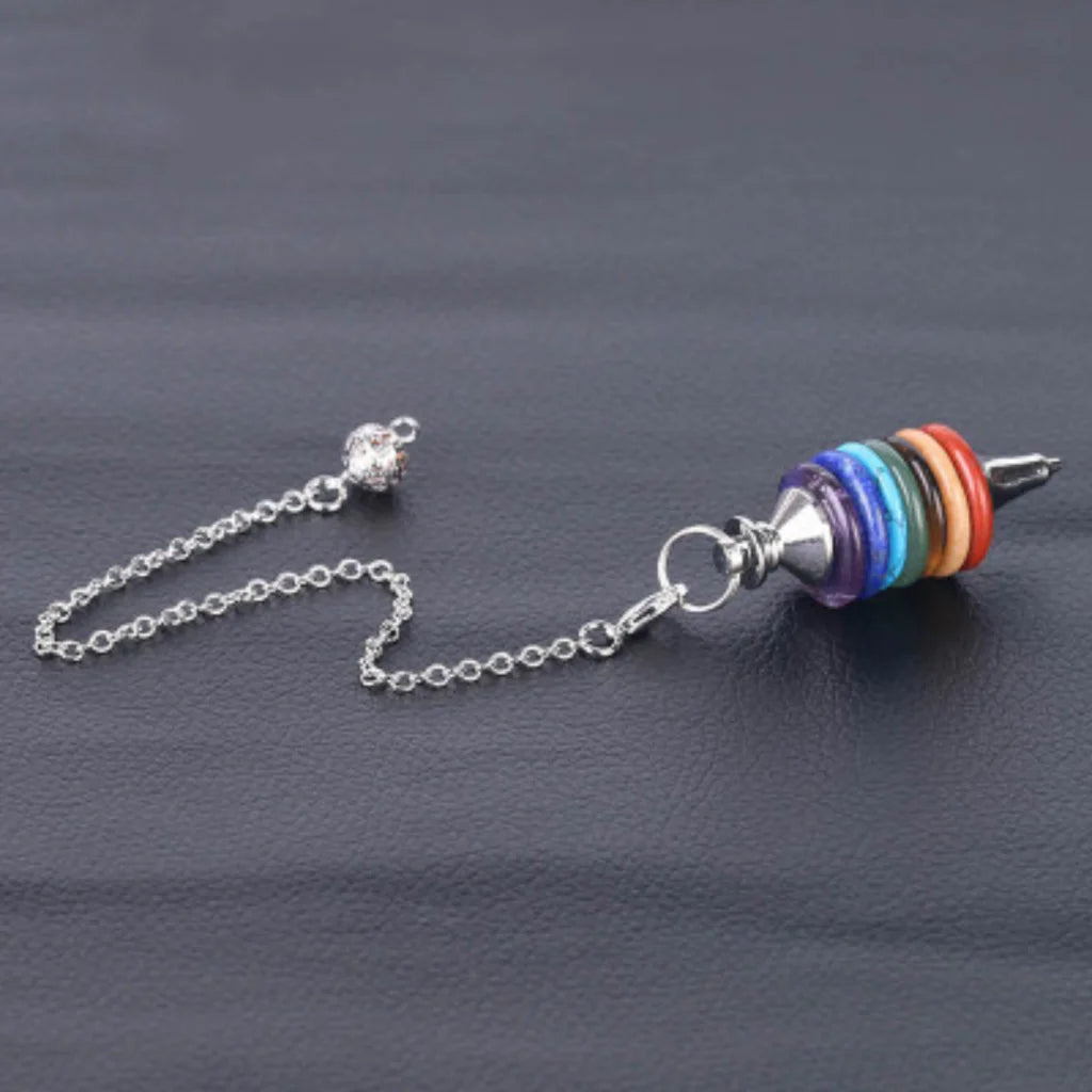 SEVEN CHAKRAS DIVINATION PENDULUM NECKLACE - Style