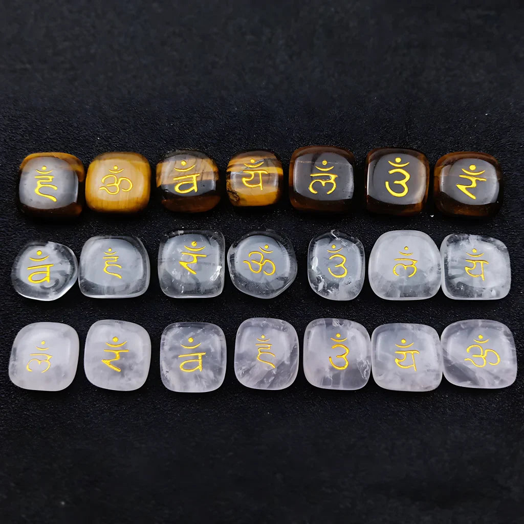 SEVEN CHAKRAS HEALING STONE ENERGY SET - Healing Stones