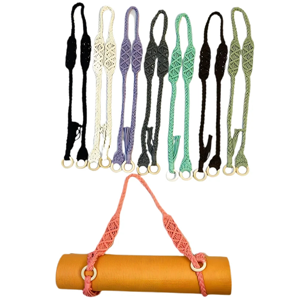 SIMPLE PORTABLE YOGA MAT STRAP FOR EASY CARRYING - yoga mat strap