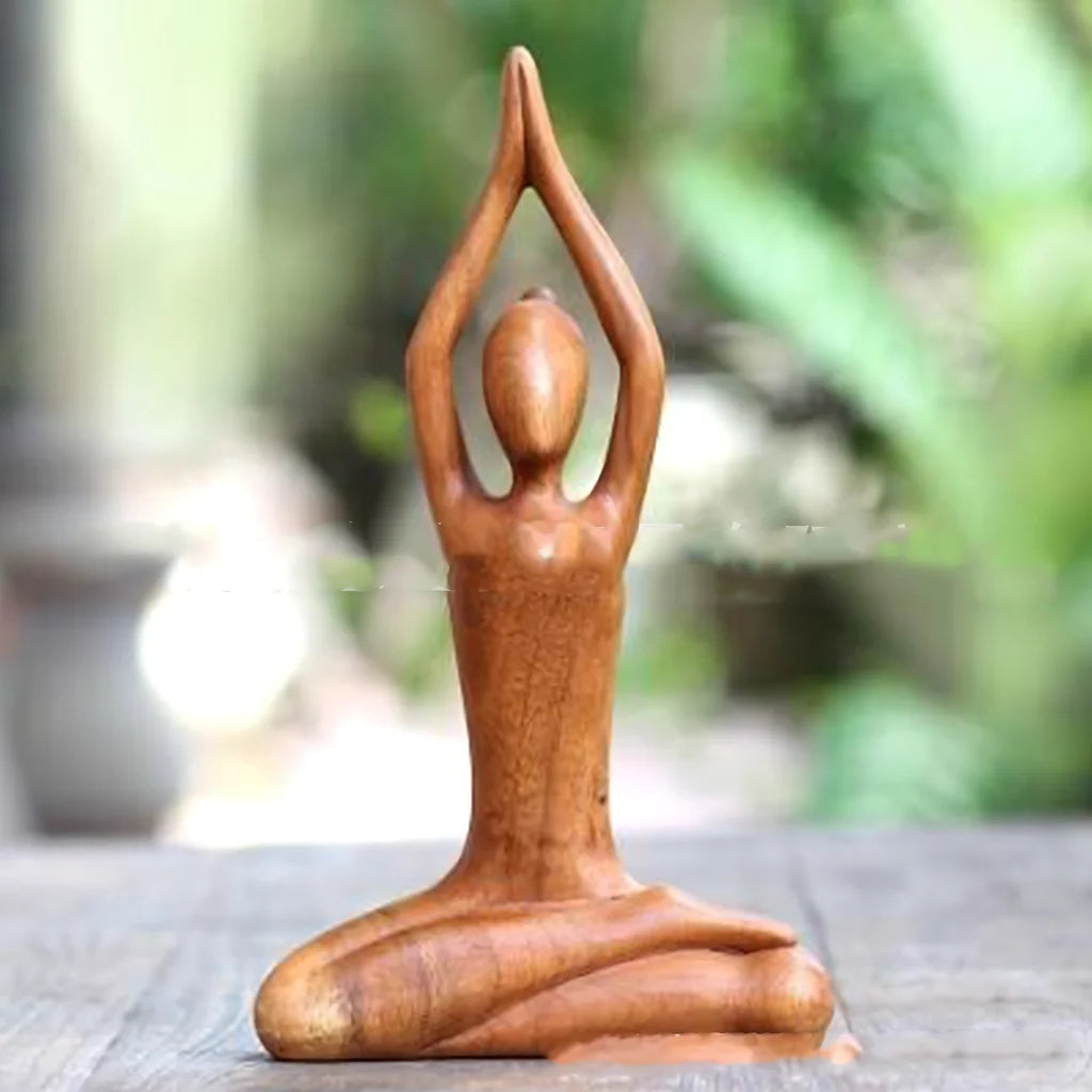 SIMULATION YOGA GIRL RESIN ORNAMENTS FOR YOGA DECOR - Style