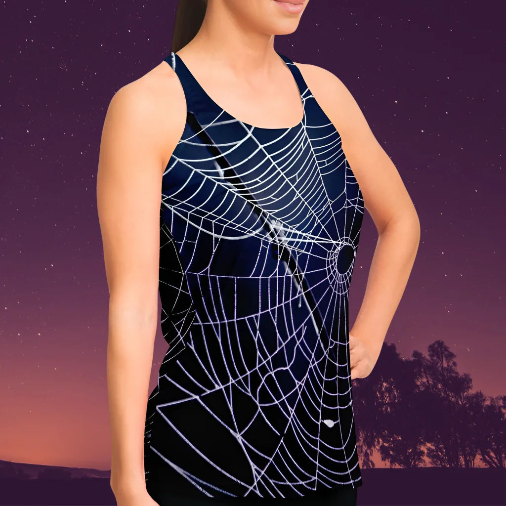 SPIDER WEB RACERBACK YOGA TANK TOP – EMBRACE MYSTICAL