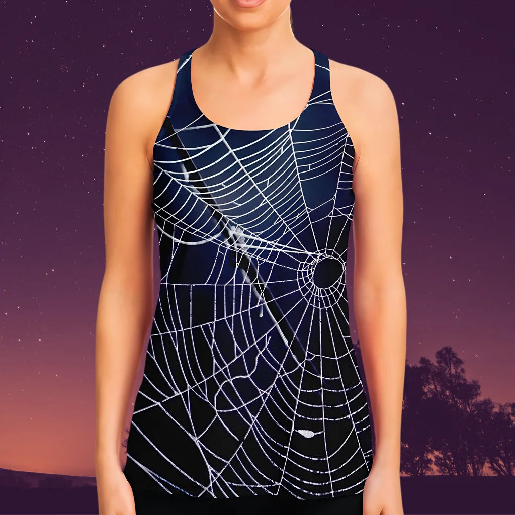 SPIDER WEB RACERBACK YOGA TANK TOP – EMBRACE MYSTICAL