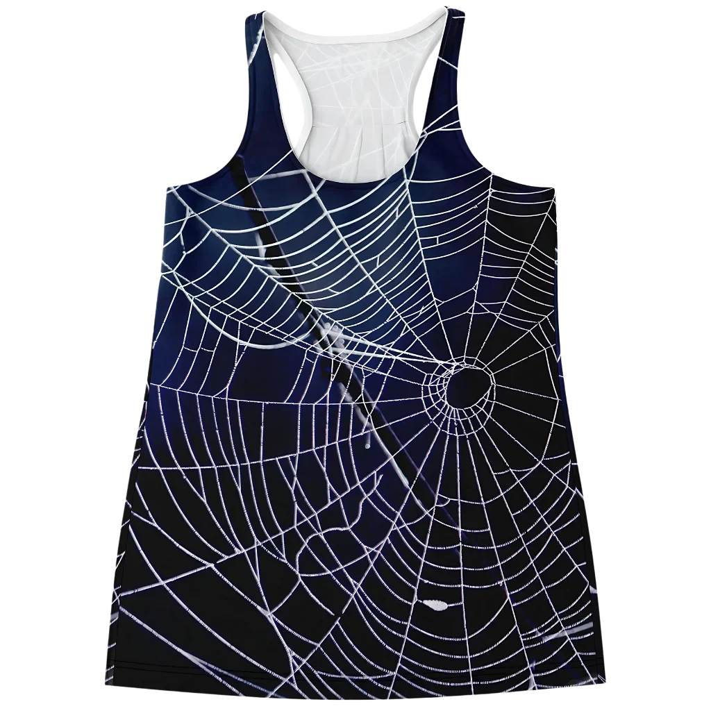 SPIDER WEB RACERBACK YOGA TANK TOP FOR WOMEN - XS - Flowy