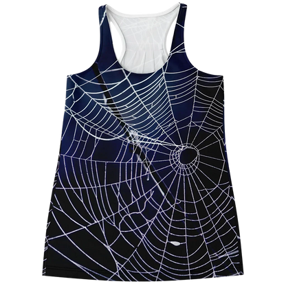 SPIDER WEB RACERBACK YOGA TANK TOP FOR WOMEN - XS - Flowy