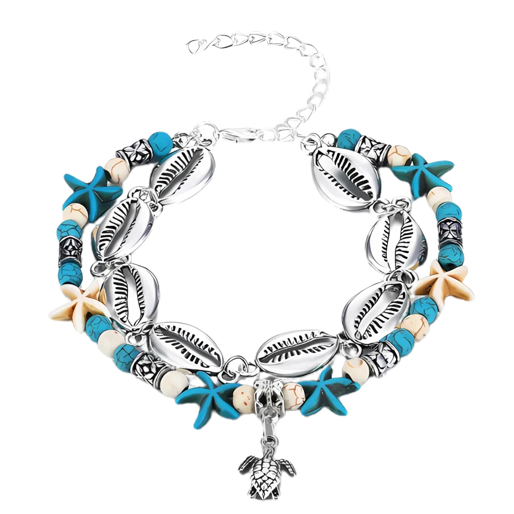 SPIRITUAL CONCH SHELL BOHO STYLE ANKLETS FOR WOMEN - Style I - Anklet