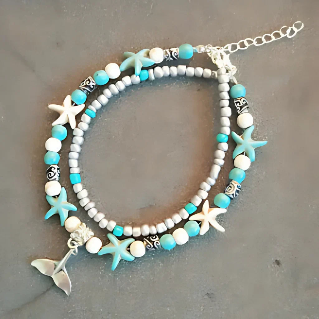 SPIRITUAL CONCH SHELL BOHO STYLE ANKLETS FOR WOMEN - Style C - Anklet