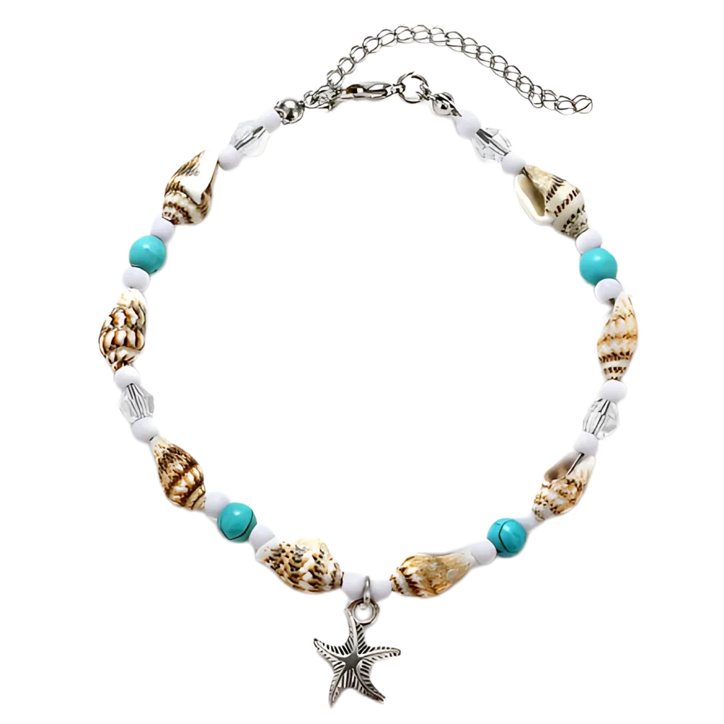 SPIRITUAL CONCH SHELL BOHO STYLE ANKLETS FOR WOMEN - Style F - Anklet