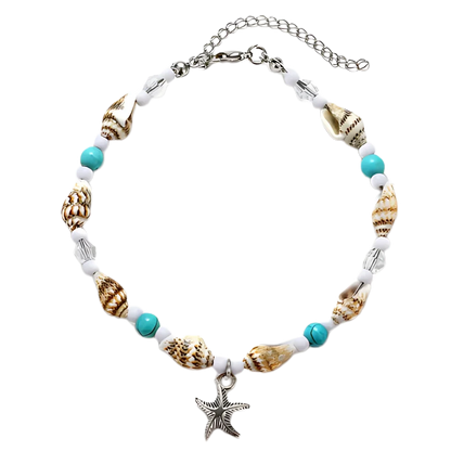 SPIRITUAL CONCH SHELL BOHO STYLE ANKLETS FOR WOMEN - Style F - Anklet