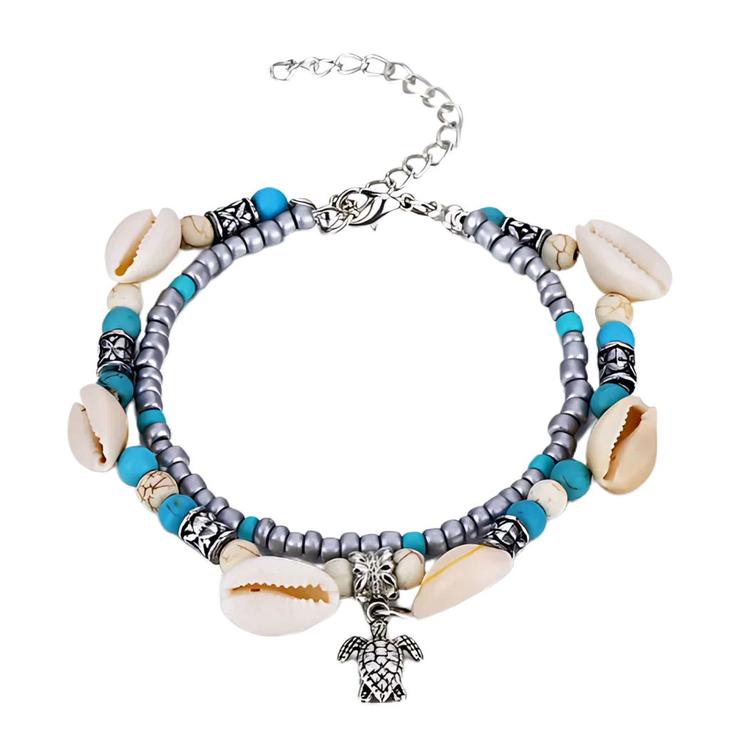 SPIRITUAL CONCH SHELL BOHO STYLE ANKLETS FOR WOMEN - Style J - Anklet