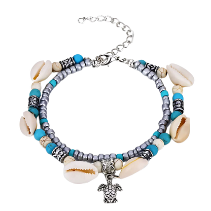 SPIRITUAL CONCH SHELL BOHO STYLE ANKLETS FOR WOMEN - Style J - Anklet