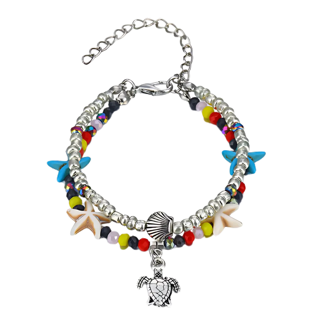 SPIRITUAL CONCH SHELL BOHO STYLE ANKLETS FOR WOMEN - Style N - Anklet