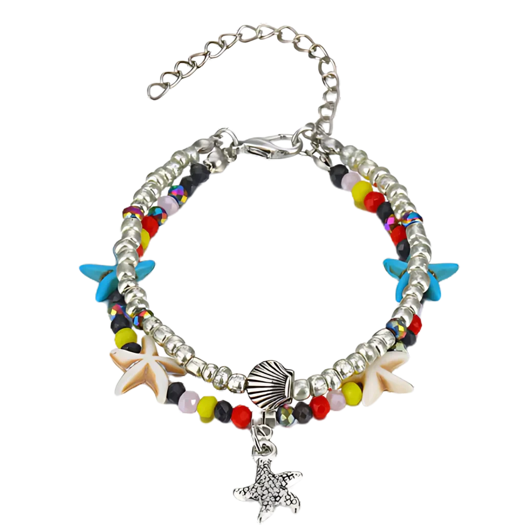 SPIRITUAL CONCH SHELL BOHO STYLE ANKLETS FOR WOMEN - Style O - Anklet