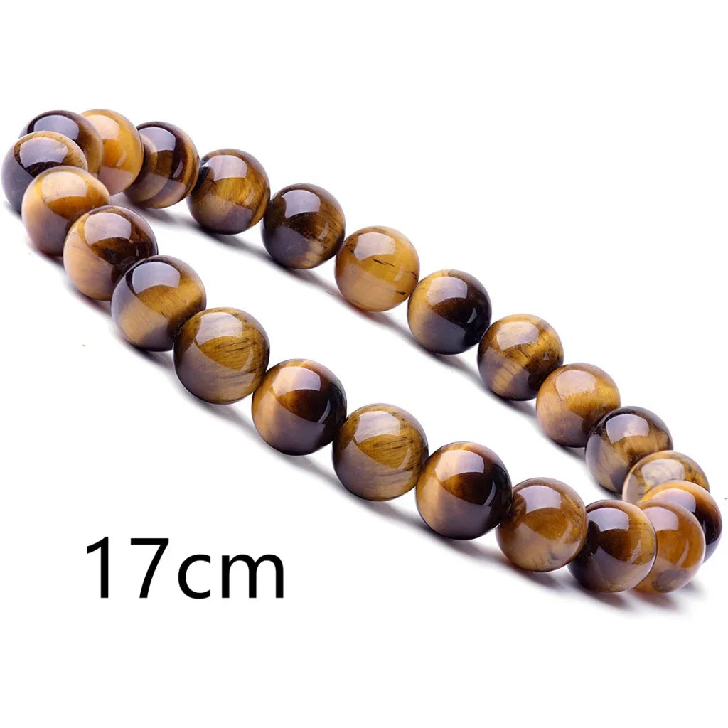 SPIRITUAL ENERGY STRETCH BEADED BRACELET FOR BALANCE - Brown 17cm - Bracelet