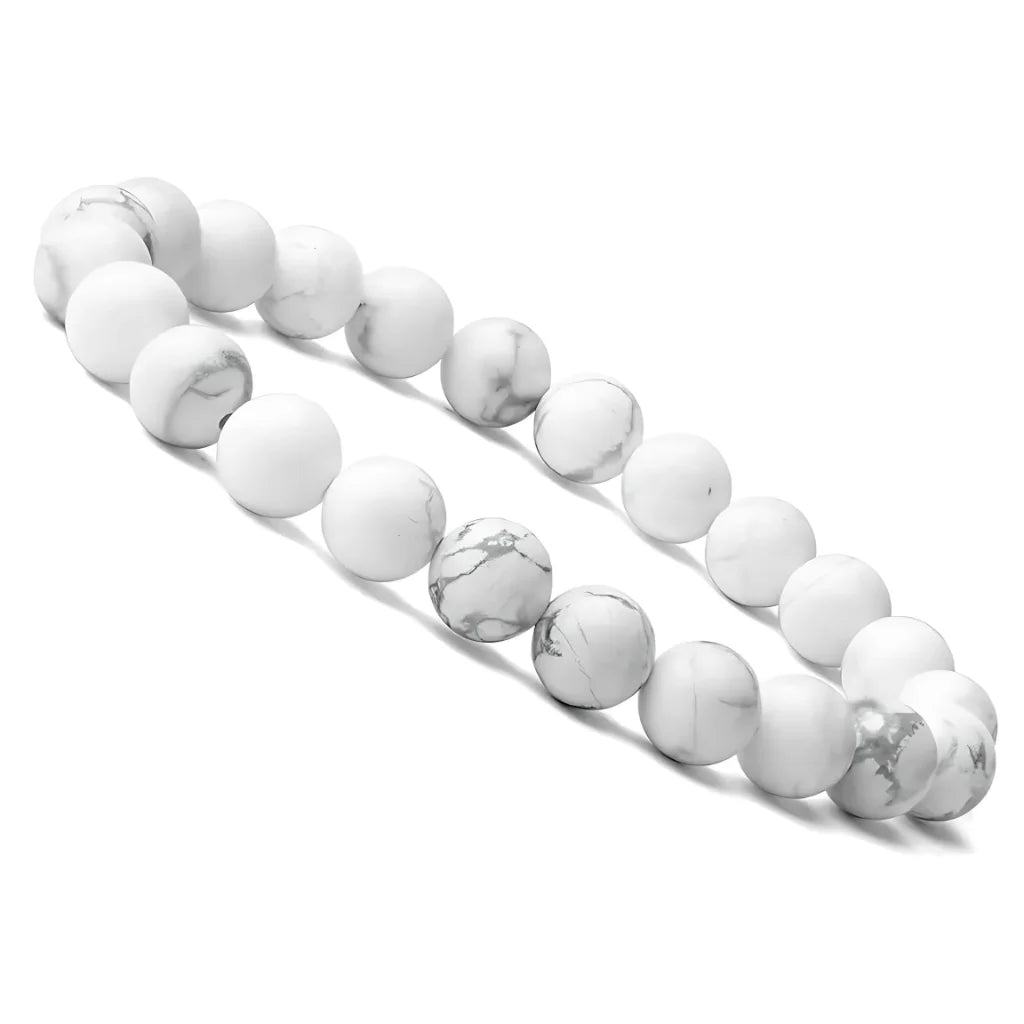 SPIRITUAL ENERGY STRETCH BEADED BRACELET FOR BALANCE - White - Bracelet