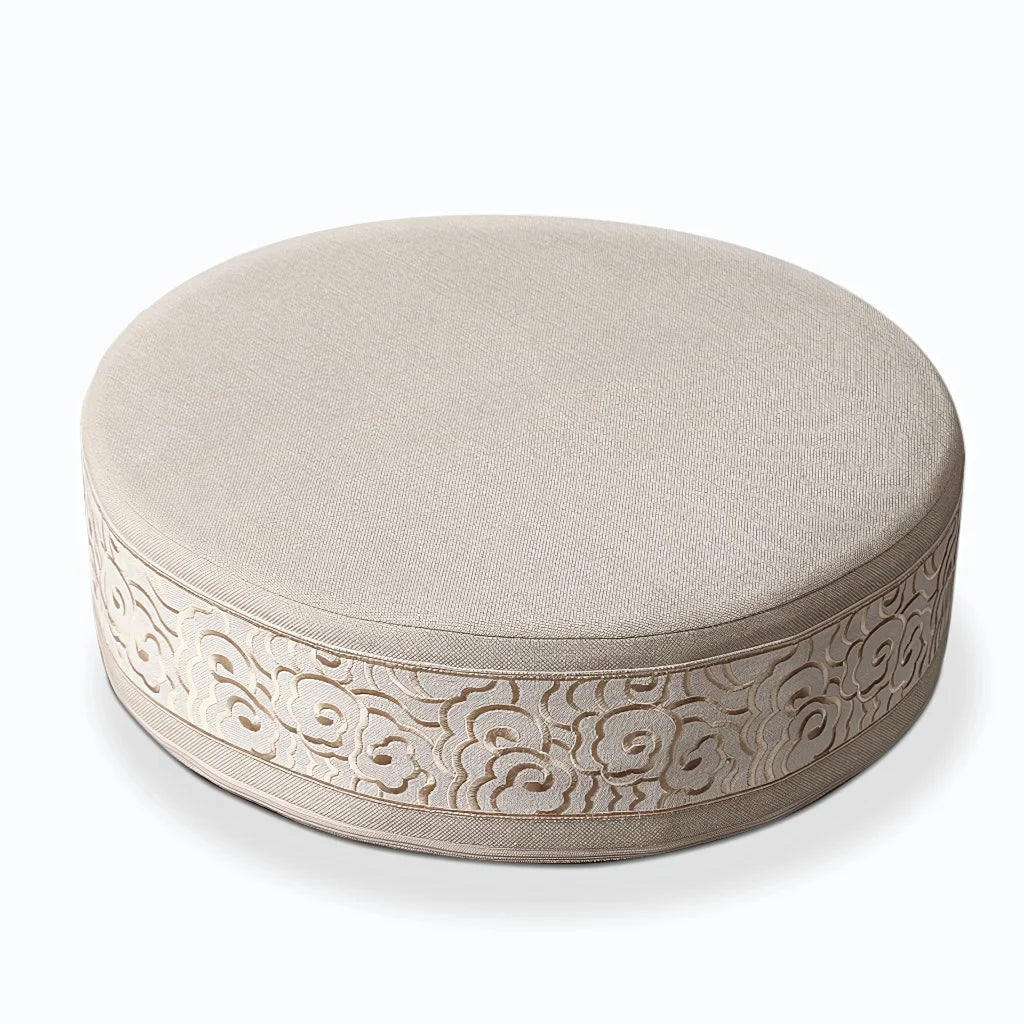 THICKENED COMFORTABLE MEDITATION SEAT CUSHION - Round Beige / 40x40cm - meditation seat