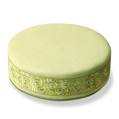 THICKENED COMFORTABLE MEDITATION SEAT CUSHION - Round green / 40x40cm - meditation seat