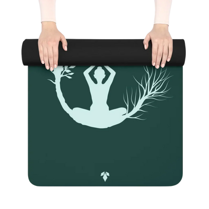 TREE OF LIFE PRINTED YOGA MAT – BEST NON-SLIP YOGA MAT - 24” x 68” - rubber yoga mat