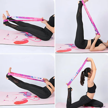 VERSATILE YOGA MAT STRETCH STRAP IN MAGICAL COLORS - Yoga Stretch Strap