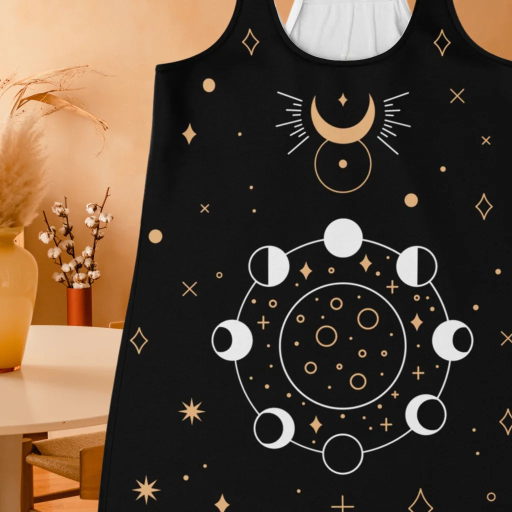 VINTAGE MOON PHASES YOGA TANK TOP – UNLEASH CELESTIAL