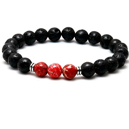 VOLCANIC STONE BEAD BRACELET FOR SPIRITUAL BALANCE - 3style - Bracelet