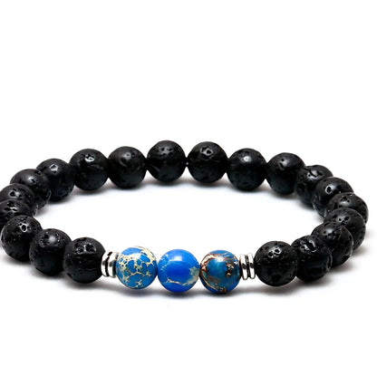 VOLCANIC STONE BEAD BRACELET FOR SPIRITUAL BALANCE - 4style - Bracelet