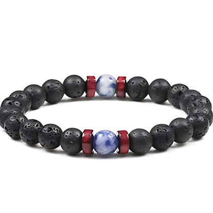 VOLCANIC STONE BEAD BRACELET FOR SPIRITUAL ENERGY - Style I - Bracelet