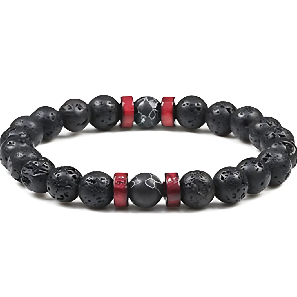 VOLCANIC STONE BEAD BRACELET FOR SPIRITUAL ENERGY - Style G - Bracelet