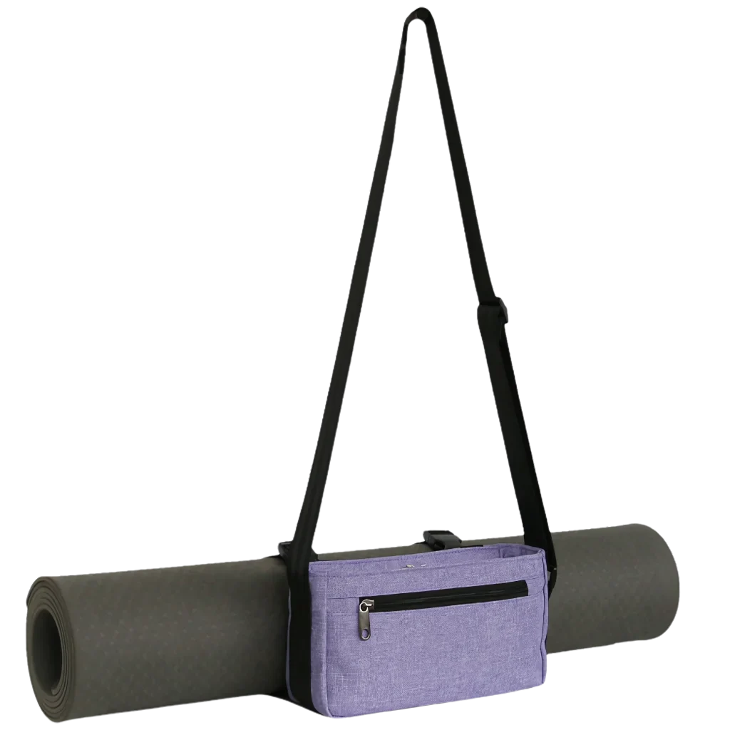 WATERPROOF OXFORD YOGA MAT BAG WITH MULTIPLE POCKETS - Purple - yoga mat bag