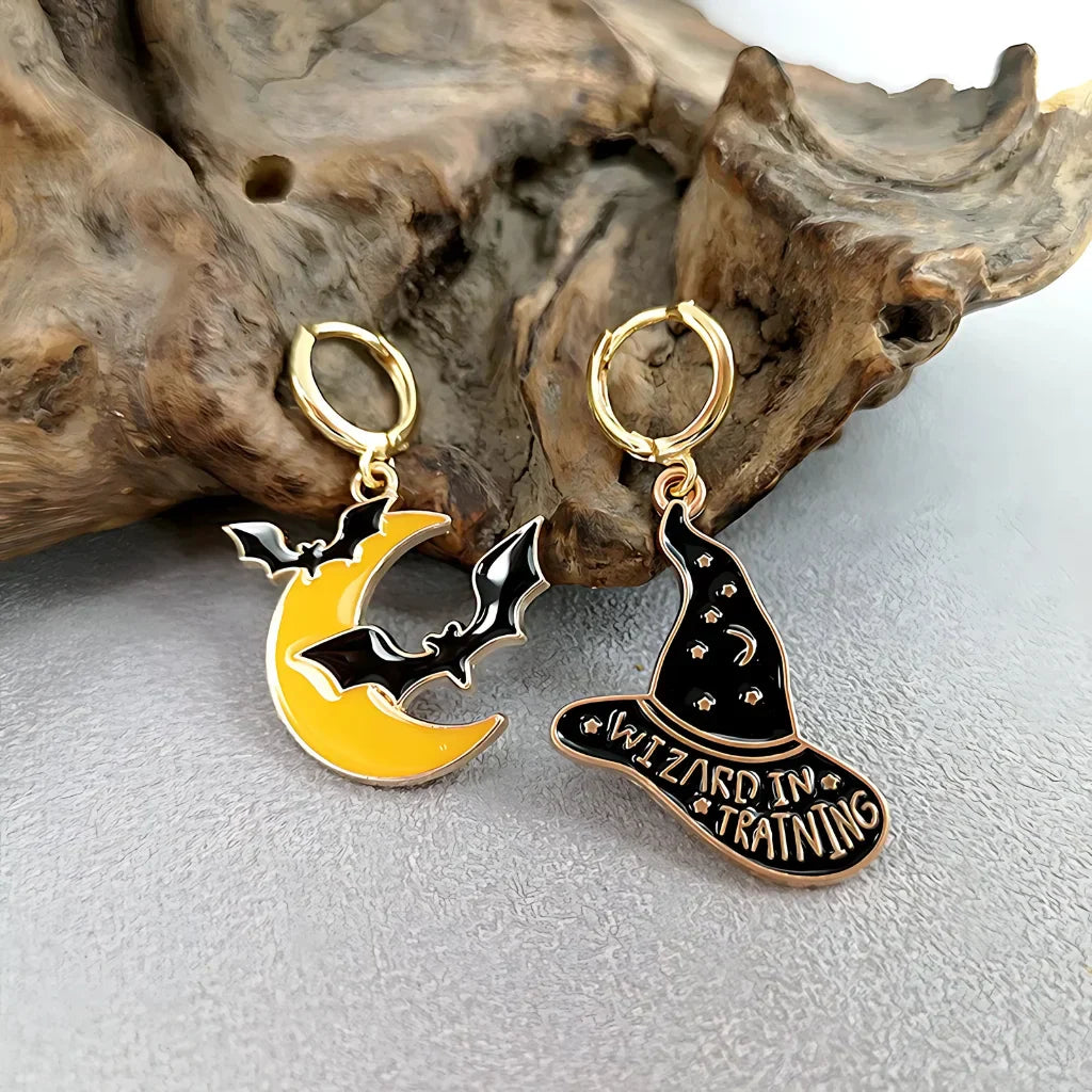 WHIMSICAL HALLOWEEN BOHO STUD EARRINGS FOR WOMEN - HE12726