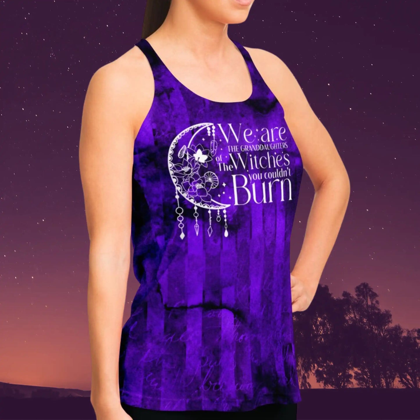 WITCHES GRANDDAUGHTERS RACERBACK TANK TOP - Flowy Racerback