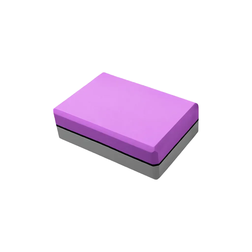 Workout Foam Blocks For Support And Flexibility - Elegant Purple Light Gray
