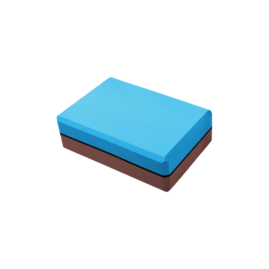 Workout Foam Blocks For Support And Flexibility - Playful Blue Dark Brown