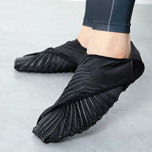 WRAPPED NON-SLIP YOGA SHOES - Black / L - Yoga Shoes