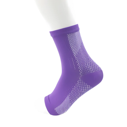 YOGA ANKLE SUPPORT SPORTS SOCKS - L/XL / Purple x One pc