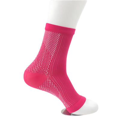 YOGA ANKLE SUPPORT SPORTS SOCKS - L/XL / Red x One pc