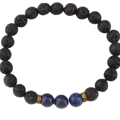 YOGA BEADS GOLD HAND BRACELET – HEALING STONES CHAKRA