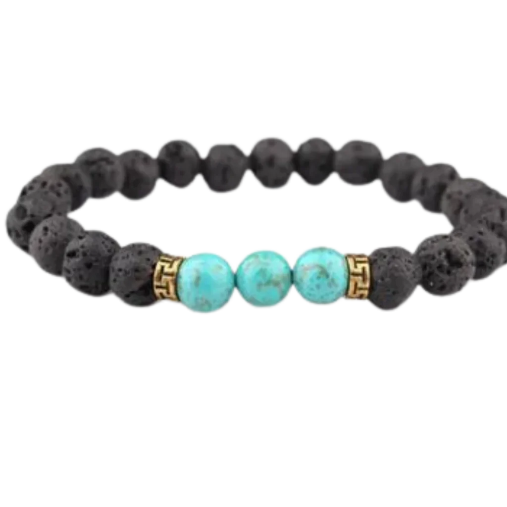 YOGA BEADS GOLD HAND BRACELET – HEALING STONES CHAKRA