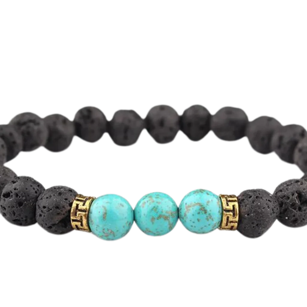 YOGA BEADS GOLD HAND BRACELET – HEALING STONES CHAKRA