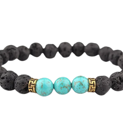 YOGA BEADS GOLD HAND BRACELET – HEALING STONES CHAKRA