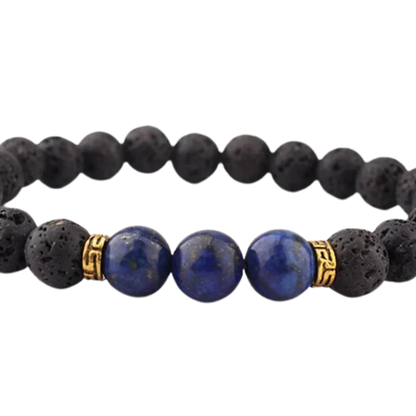 YOGA BEADS GOLD HAND BRACELET – HEALING STONES CHAKRA