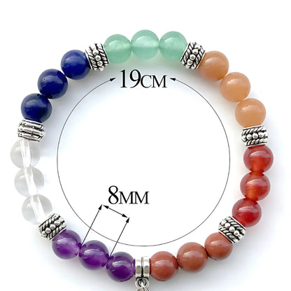 YOGA ENERGY GEMSTONE BEAD BRACELET FOR SPIRITUAL BALANCE - Bracelet